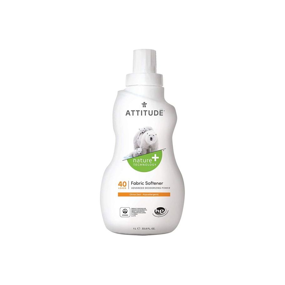 Attitude Nature+ Wasverzachter Citrusschil 40 wasbeurten 1l