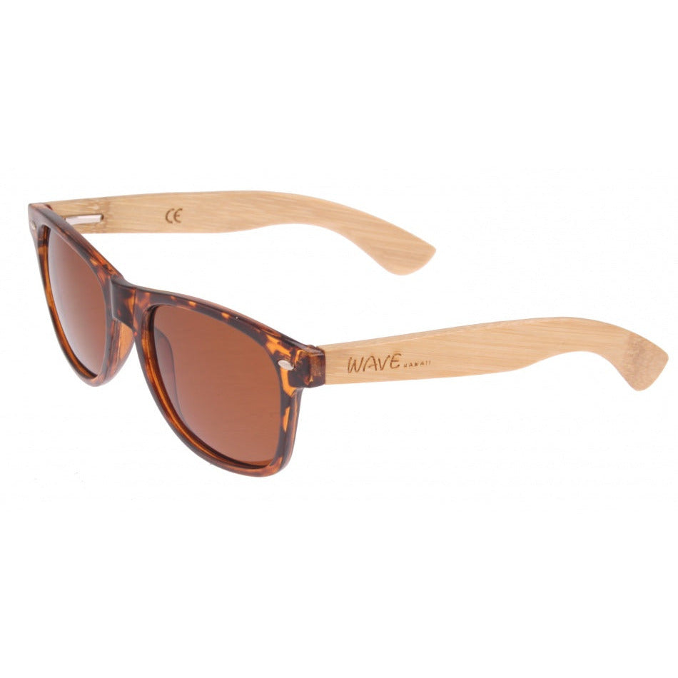 Wave hawaii Zonnebril bamboo Taka unisex blank bruin