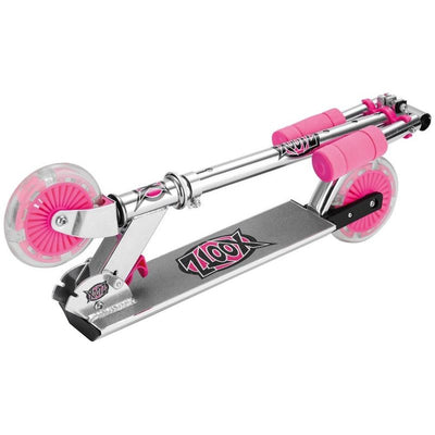 Xootz - Folding stuntstep voetrem meisjes roze